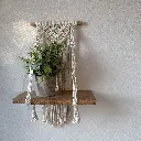 12" Macramé Wall Shelf