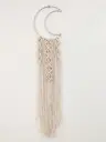Silver Beaded Moon Wall Hanging Collection