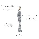 Individual Boho Clip - Ash Gray Bullets.webp