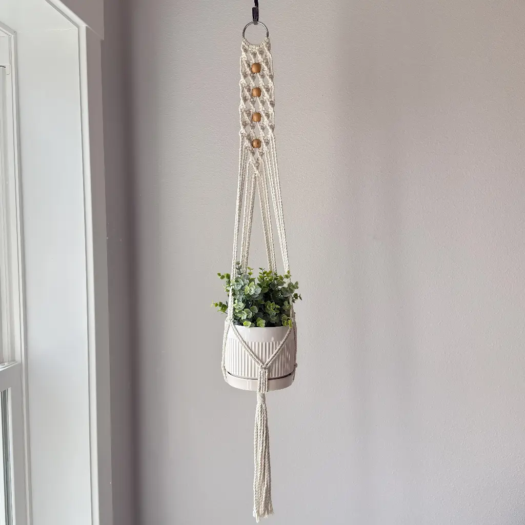 River Pattern Macramé Plant Hanger