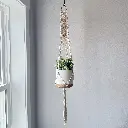 Arrow Pattern Macramé Plant Hanger