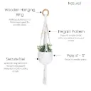 Textured Short Macramé Plant Hanger