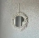 Boho Macramé Beaded Mirror